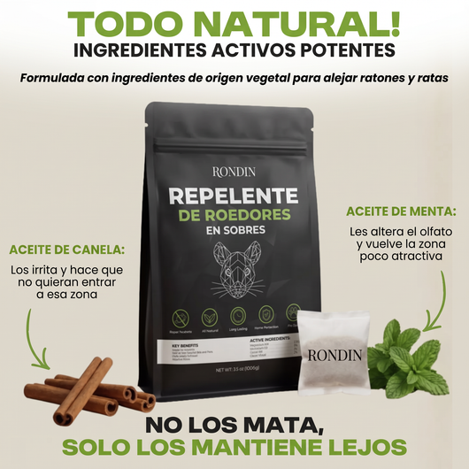 Aceite de canela y de menta: no los mata, solo los mantiene lejos
