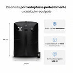 Medidas de la bolsa: 44 × 29 cm, 17 litros, hasta 15 prendas, con bomba recargable USB-C