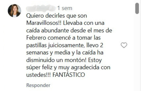 Comentario de una clienta de Hair Bond