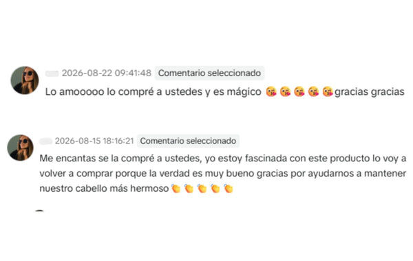 Comentario de una clienta de Hair Bond
