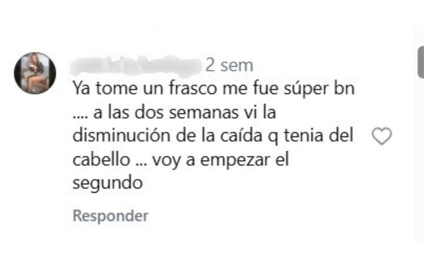 Comentario de una clienta de Hair Bond