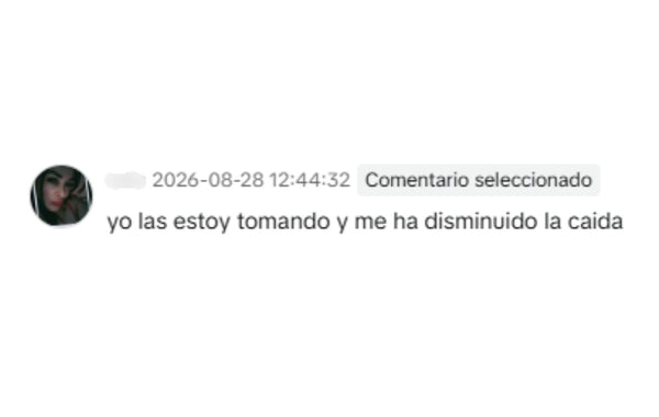Comentario de una clienta de Hair Bond