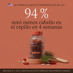 94 % notó menos cabello en el cepillo