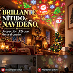 Proyección brillante que llena el cuarto